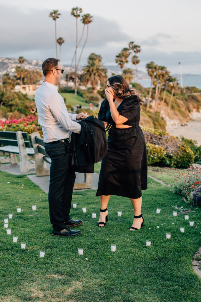 Dreamy proposal on Laguna Beach, California